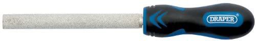 Draper 49421 Soft Grip Half Round Tiling File, 140mm , Blue