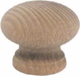 Wooden Beach Effect Cupboard Knob 25mm