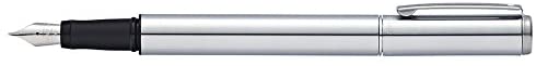 A. T. Cross Sheaffer Award Fountain Pen Matt Chrome in Luxury Gift Box, Black - Image 2