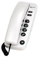 Geemarc Marbella, Gondola Style Corded Telephone with Large Buttons, Mute Function and Visual Ring Indicator, Wall Mountable