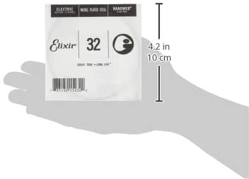 Elixir® Strings Electric Guitar Single String with NANOWEB® Coating (.032), no Colour - Image 3