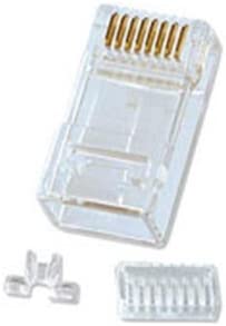 LINDY RJ-45 Male Connector 8 Pin UTP CAT6 Pack of 10, Transparent