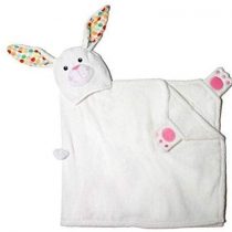 Zoocchini 100 Percent Cotton Kids Hooded Towel Bunny
