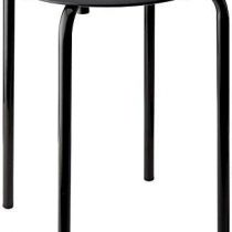 IKEA MARIUS 101.356.59 Stacking Stool 45cm Seat Height Steel (Black)