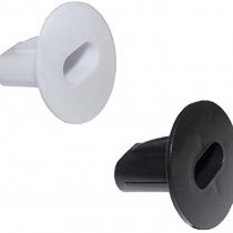 electrosmart Pack of 12 Double Feed-Thru Cable Wall Entry Grommets - 6x White and 6x Black - Suitable for most Twin WF65 Cable
