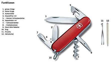Victorinox Spartan Swiss Army Pocket Knife, 91 mm Length x 14.5 mm Height, Red, Red Transparent, 9 cm - Image 2