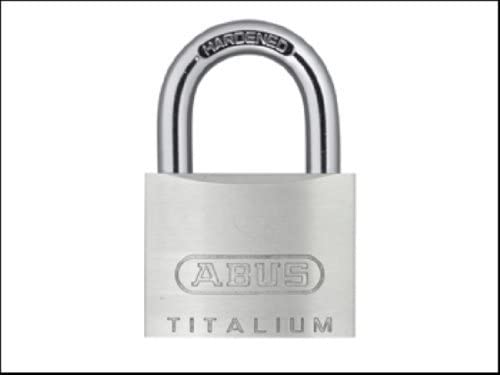 ABUS 80ti/40HB63 40 x 63mm Carded Titalium Padlock with Long Shackle, Chrome