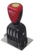 Q-Connect Voucher for Custom Rubber Date Stamp, Schwarz, 70 x 50 mm