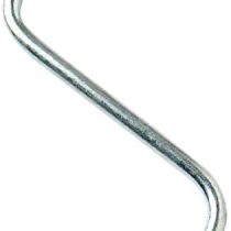 Merriway BH05402 Butchers Pointed Kitchen S-Hook BZP Steel 150mm, Set of 10 Piece