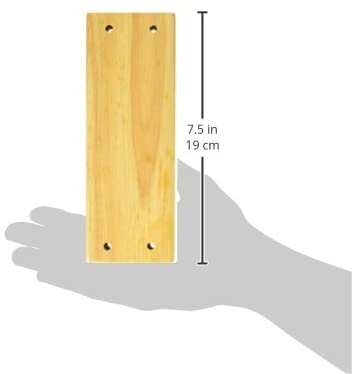 Latin Percussion LP860402 Aspire Large Wood Block with Beater, Natural, inch - Image 2