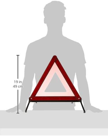 Sakura Warning Triangle Emergency Roadside Breakdown Reflective Safe Hazard Sign Traffic Car Vehicle EU Travel Foldable Metal Legs includes Case - Image 3