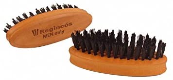 Regincós Men Only 16015 Beard Brush Oval 5 Rows, Brown
