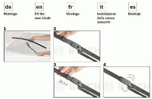 Bosch Aerotwin A 188 S, Front Windscreen Wipers, Set of 2 Replacement Blades, Comes with Pre-assembled Adapter, 2 Blades - Image 4