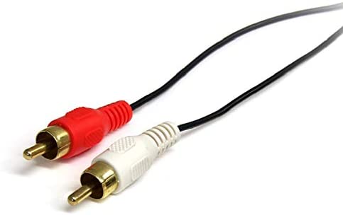 StarTech.com 3 ft Stereo Audio Cable - 3.5mm Male to 2x RCA Male - heaDPhone jack to RCA - Mini jack to RCA - 3.5mm to RCA (MU3MMRCA) - Image 2