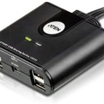 ATEN US224 2 Port USB 2.0 Peripheral Hub - Black