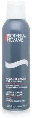 Biotherm Sensitive Skin Shaving Foam 200ml, Schwarz, 200 ml (Pack of 1)