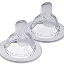 MAM Teats Size 3, Suitable for 4+ Months, MAM Fast Flow Teats with SkinSoft Silicone, Fits all MAM Baby Bottles, Baby Feeding Essentials, Pack of 2