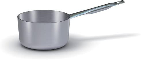 Ballarini 7026.16 Medium Saucepan with 2 Handles in Untreated Aluminium, 16 cm, Grey, 44 x 20 x 11.5