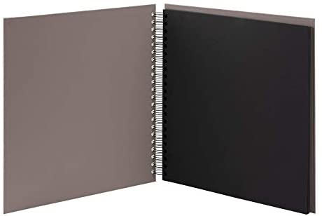 Rössler Papier 1329452497 - S.O.H.O. Wire-O fotoalbum 290 x 290 mm, 60 zwarte pagina's, taupe, 1 stuk, Black - Image 2