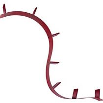 Kartell Book Worm MT.3.2, Red, 320 x 20 x 19 cm