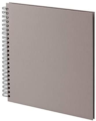 Rössler Papier 1329452497 - S.O.H.O. Wire-O fotoalbum 290 x 290 mm, 60 zwarte pagina's, taupe, 1 stuk, Black
