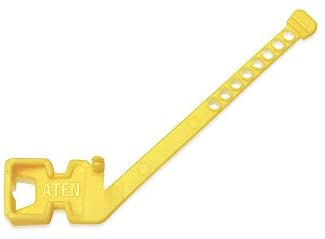 LockPro HDMI Cable Lock 2X-EA12 ATEN Ensures Strong and Reliable HDMI Cable Connections (10 Pieces per Pack), Yellow, one Size