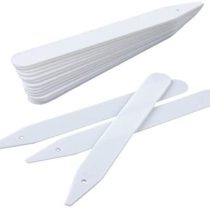 KINGLAKE 100Pcs Plant Labels Markers, 12CM Garden Plastic Tags, Nurvey Seed Label with hole Perfect for Gardening Lovers
