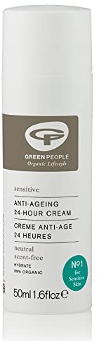 Green People Scent Free 24 Hour Cream - Day & Night Face Cream for Sensitive Skin - Firming - Vegan & Natural, 50ml - Image 2