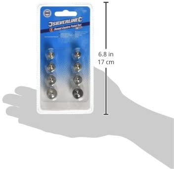 Silverline 733252 Dowel Centre Point Set 8pce 6 - 12 mm, 6-12mm x 8mm - Image 3