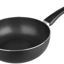 IBILI Inducta Deep Frying Pan, Aluminium, Black, 28 x 28 x 5 cm