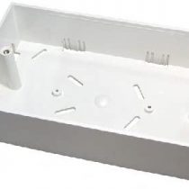 rhinocables Ethernet Back Box for Faceplate, Fits Wall Plate for Ethernet Cable Networking Sockets (32mm, Double Gang Size)