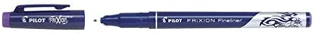 PILOT Frixion Fineliner Felt Pen 1.3mm Tip Erasable Violet - Pack of 12, 1 count (Pack of 12)