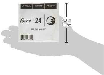 Elixir 13124 Strings Acoustic Guitar String Polyweb Coating .024 - Image 3