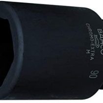 Bahco MASCH. Operation. Socket Insert 1 1/2, Hexagonal, Long, Black 105 mm