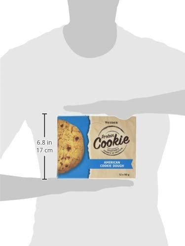 WEIDER Vegan Protein Cookie 90g, All American Cookie Dough, box of 12 delicious baked protein cookies, fitness snack - Image 3