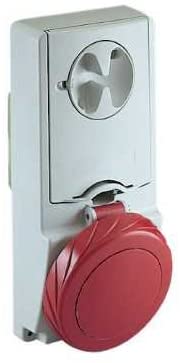 Schneider Electric 82197 Socket Unika W/Interlock 32A 3P-N-E 380-, White