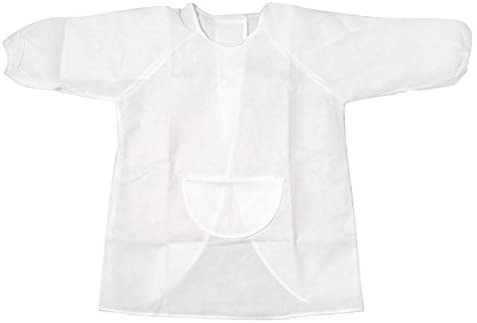 Darice Kids Art Smock, White, Multicolour, 20.82x26.41x2.79 cm
