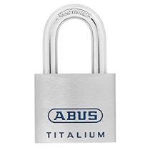 ABUS Mechanical 96TI/50 KA 7565 Titanium Open Shackle Padlock, KA7565, 60 mm