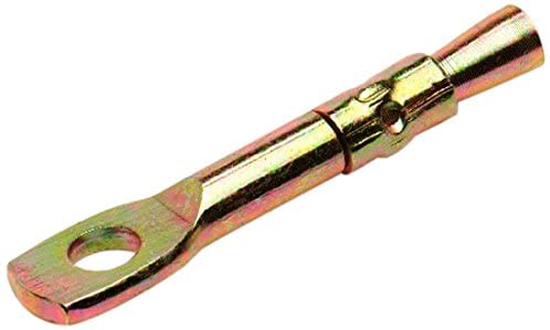 Merriway BH03981 (60 Pcs) M6 x 50mm (1/4 x 2 inch) Tie Wire Steel Wedge Expansion Anchor Hanger for Concrete Brick and Stone Yellow Zinc Plated