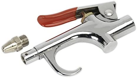 Sealey Sa913 Air Blow Gun Palm Type with Safety Nozzle, Multicoloured, 158mm x 17mm x 144mm