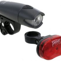 Smart Men's E-Line Bicycle Lighting Set-Grey/Red, 10 cm