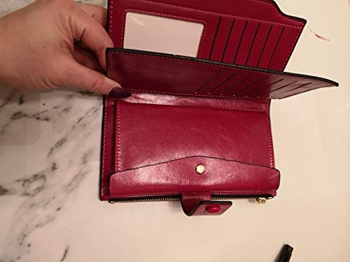 LeahWard Genuine Faux Leather Purses Wallets Fashion Nice Great Purses Bags (BLACK) - Image 2