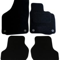 JVL 2366 Fully Tailored 4 Piece Car Mat Set with 4 Clips, Black