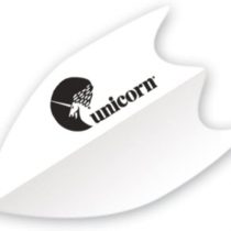 Unicorn Super Maestro 125 Fin Dart Flight, White, One Size