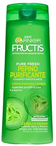 L'ORÉAL Granier Garnier Fructis Pure Fresh Cucumber Purifying Shampoo 360ml, 360 ml (Pack of 1)