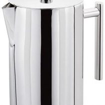 Stellar 8 Cup Double Walled Cafetiere, 900 ml, Stainless Steel, Silver
