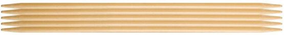 Prym 20 cm x 5.50 mm Double Pointed Glove Knitting Pins, Bamboo - Image 2