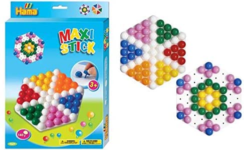 Hama Maxi Stick 9669 Hexagonal Hanging Box (Multi-Colour), Multi Coloured