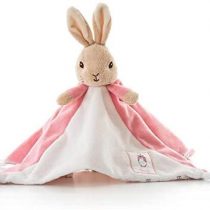 Official Beatrix Potter Flopsy Bunny Comfort Blanket - Peter Rabbit Soft Toy Comforter