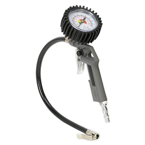 Sealey Tyre Inflator with Gauge - SA302, Multicoloured